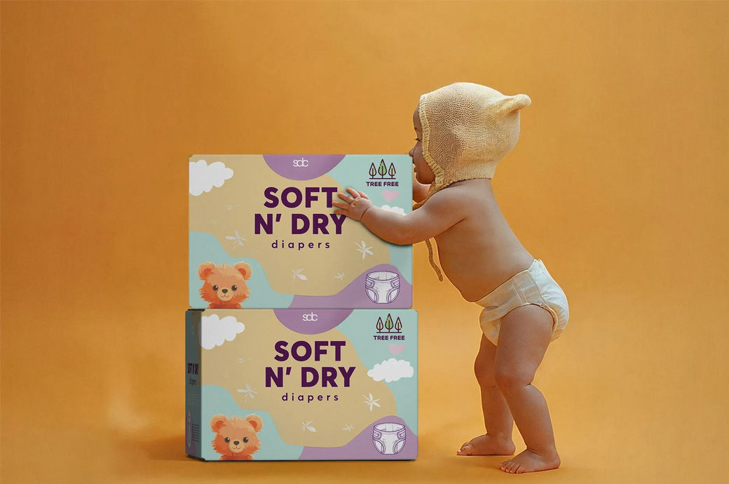Soft N Dry launches tree-free diapers in European markets