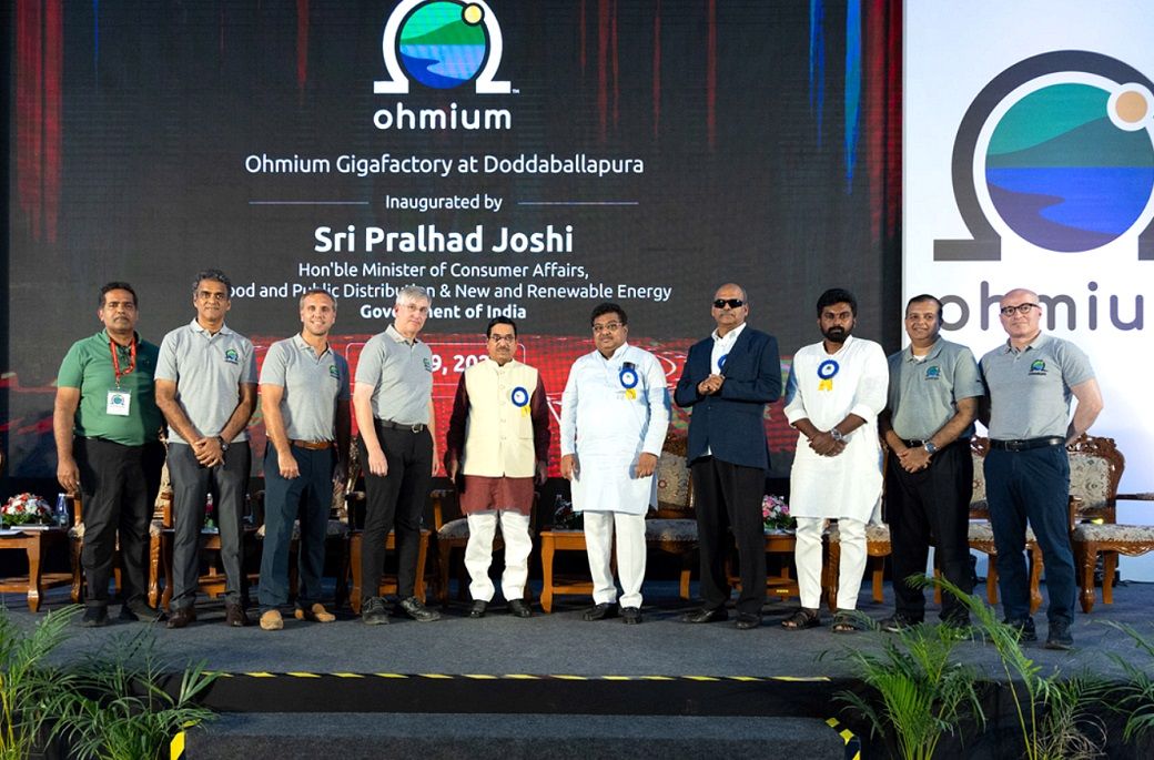 Ohmium launches newest PEM electrolyzer gigafactory in Bengaluru