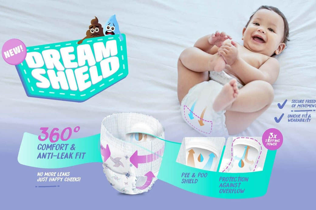 Ontex to launch baby pants with Dreamshield 360° tech across Europe