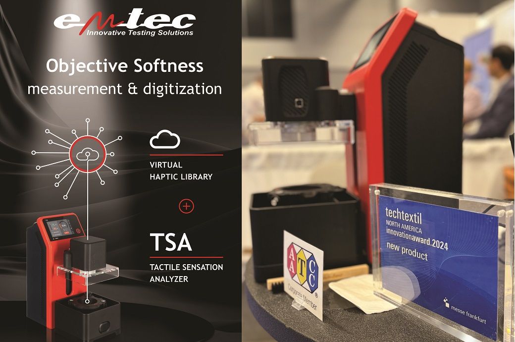 Germany's emtec to show TSA Tactile Sensation Analyzer at Texworld NYC