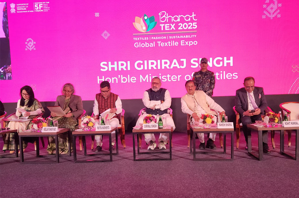 Textiles Minister Giriraj Singh inaugurates Bharat Tex 2025