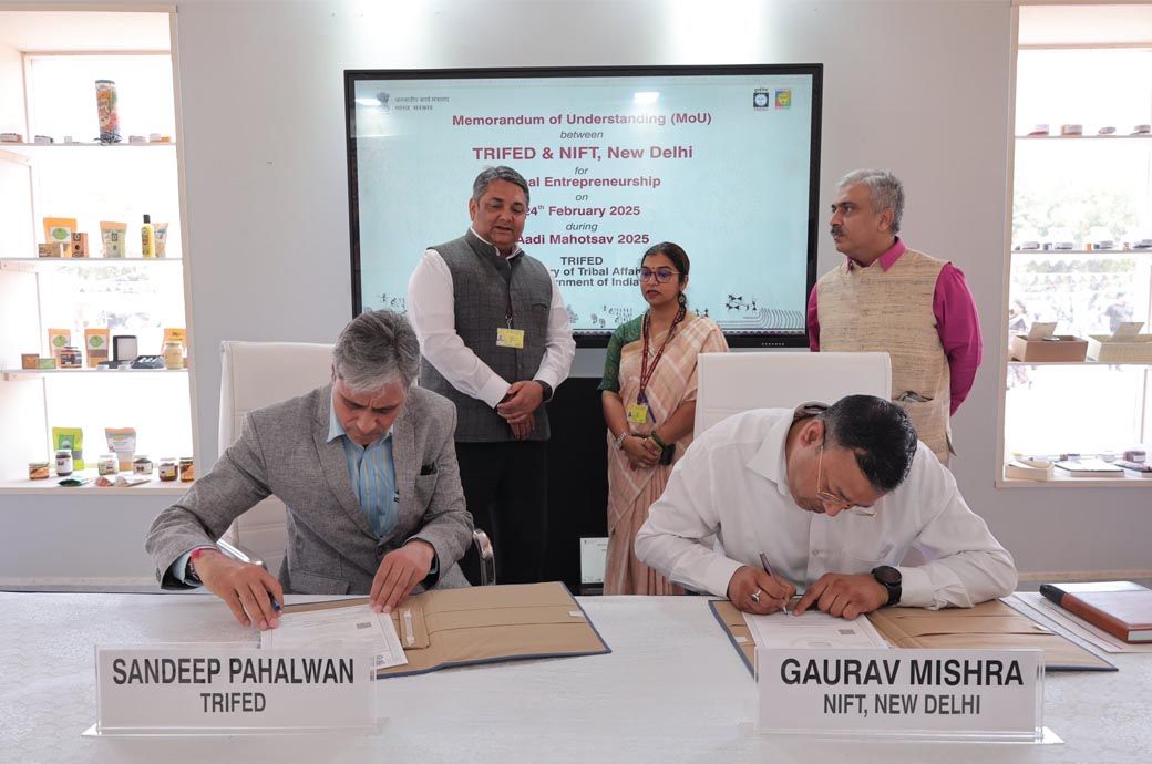 TRIFED signs MoUs with NIFT, HPMC to support tribal entrepreneurship