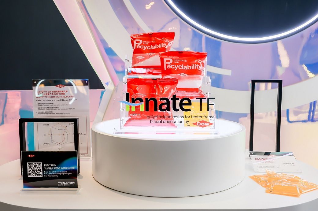 China's Dow unveils INNATE TF 220 resin for recyclable BOPE films