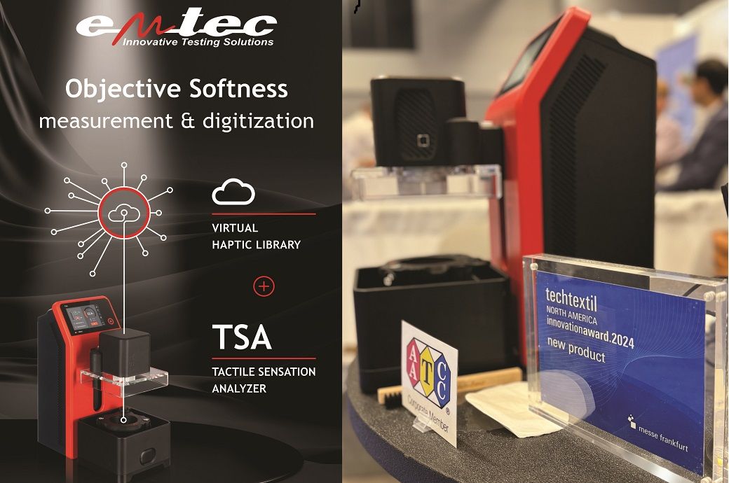 Emtec to highlight Tactile Sensation Analyzer at Texworld NYC