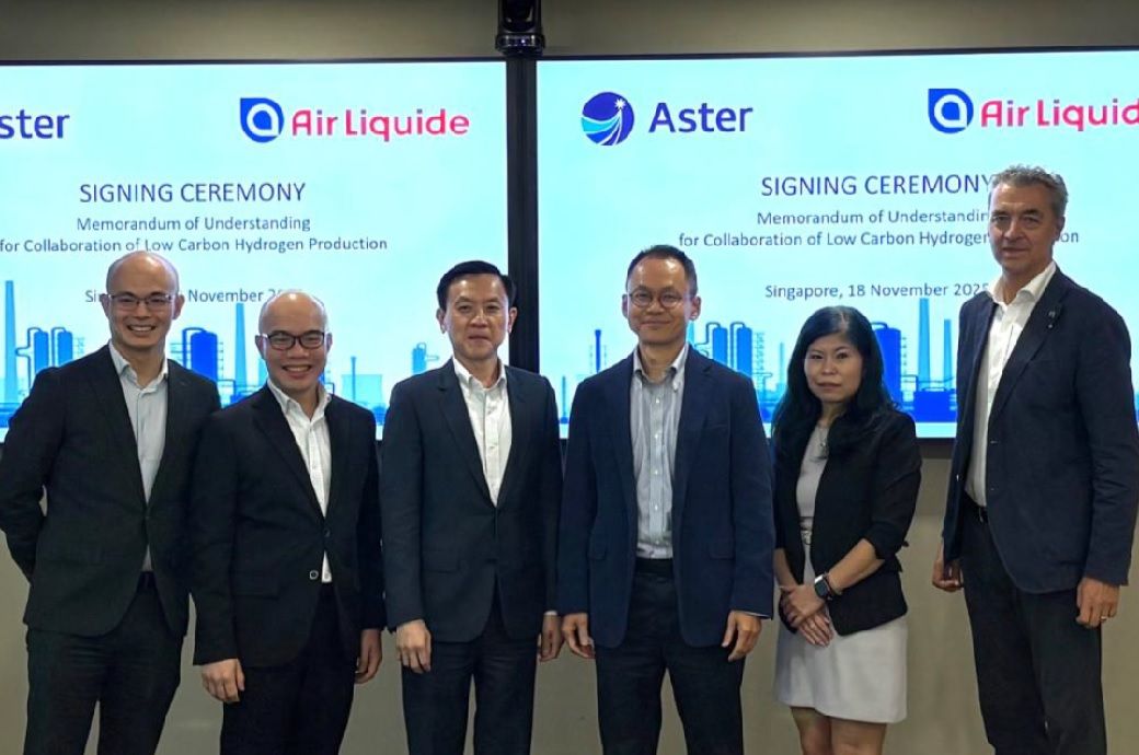 Air Liquide & Aster partner for low-carbon hydrogen in Singapore