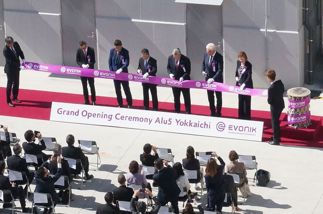Evonik inaugurates first fumed alumina plant in Japan