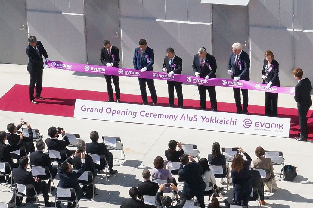 Evonik opens first fumed alumina plant Alu5 in Yokkaichi  Evonik opens first fumed alumina plant Alu5 in Yokkaichi