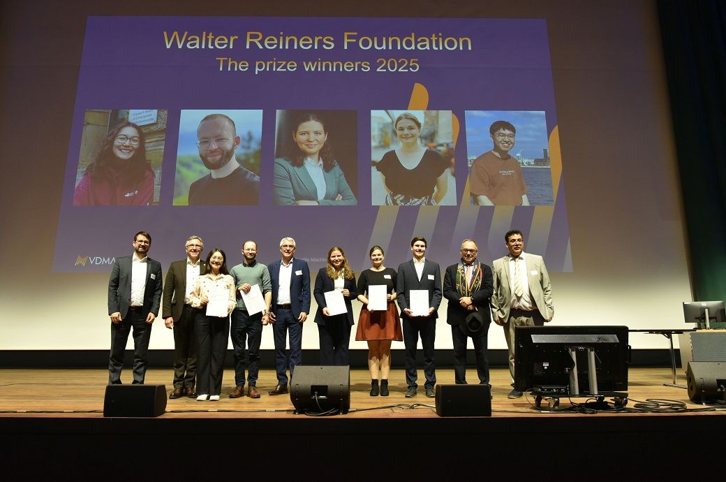 VDMA's Walter Reiners Foundation honours five young engineers