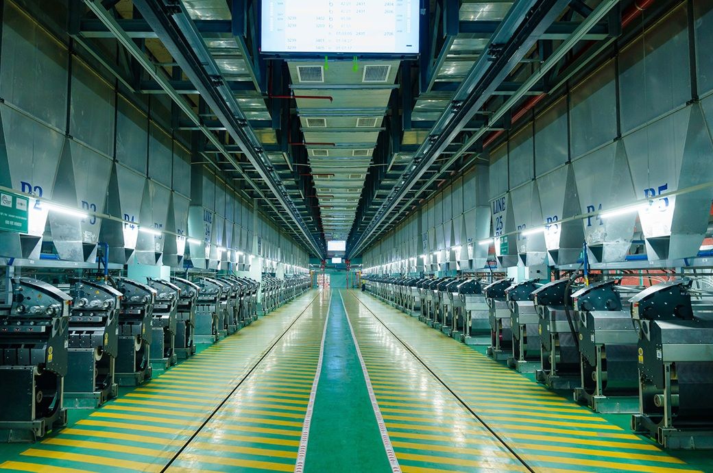 Barmag powers UNITEX's new AI-driven filament yarn facility