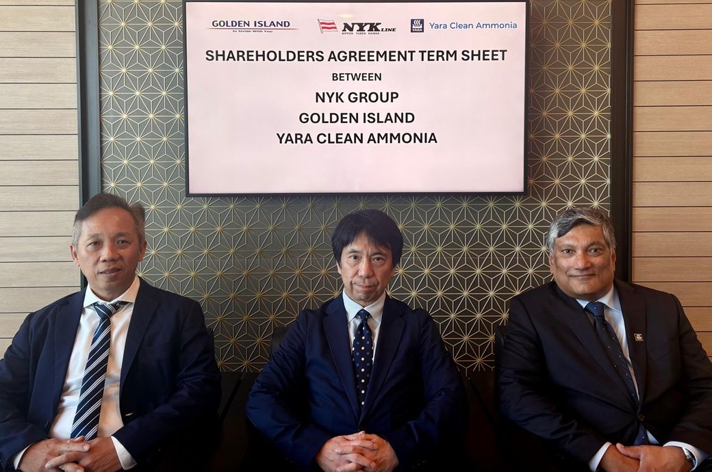NYK, Yara, Golden Island partner on ammonia fuel in Singapore
