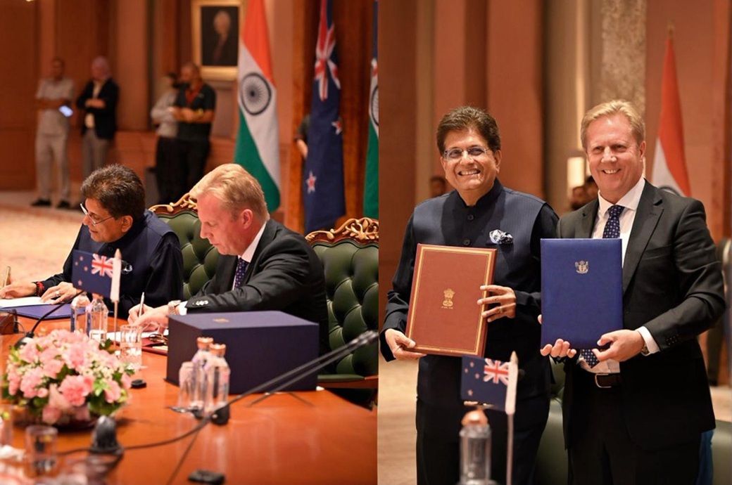 India, New Zealand sign FTA; tariffs on textile exports removed