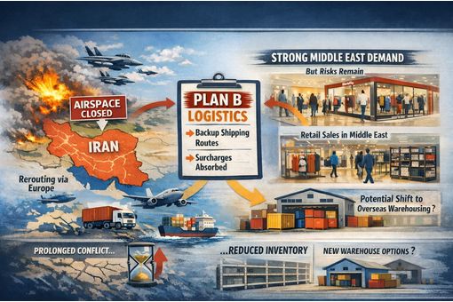 Brands reroute supply chains, build offshore inventory amid war