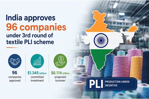 India approves 96 companies under 3rd round of textile PLI scheme