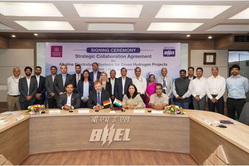 BHEL, thyssenkrupp nucera India tie up for green hydrogen