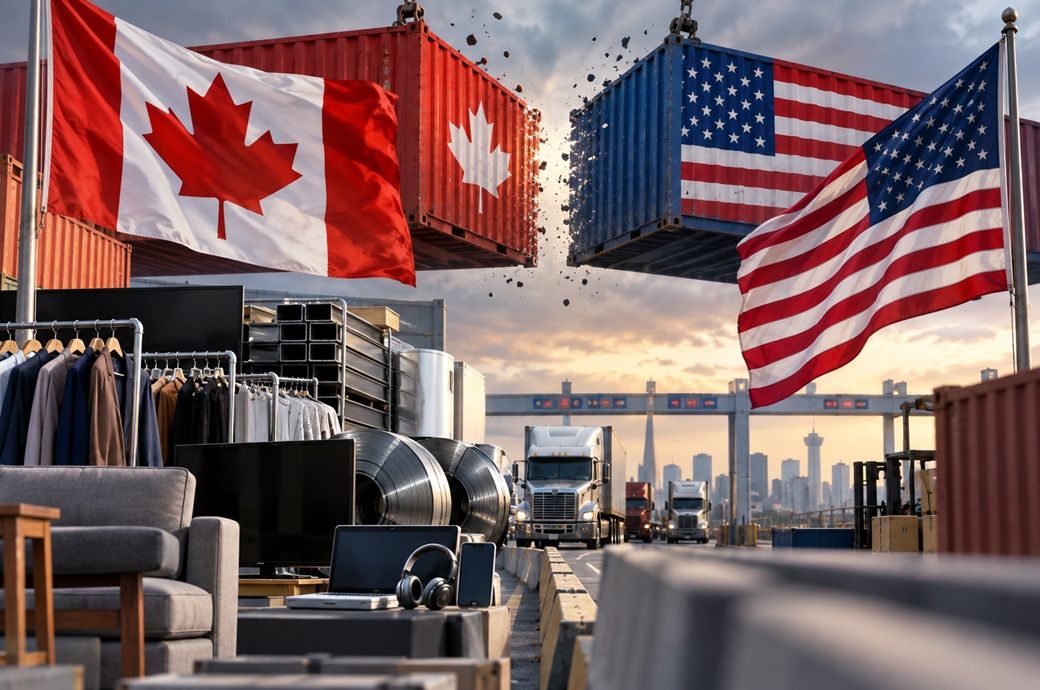 Canada applies 15-50% tariffs on US clothing, goods Canada applies 15-50% tariffs on US clothing, goods