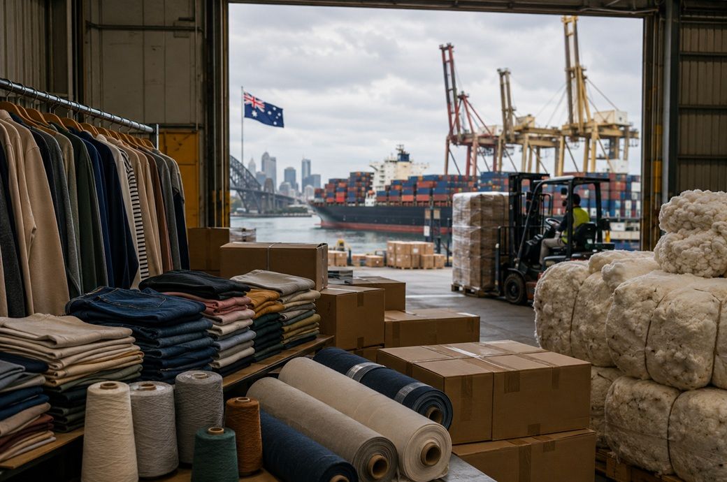 Australia's apparel imports dip 7.5% in July 2026