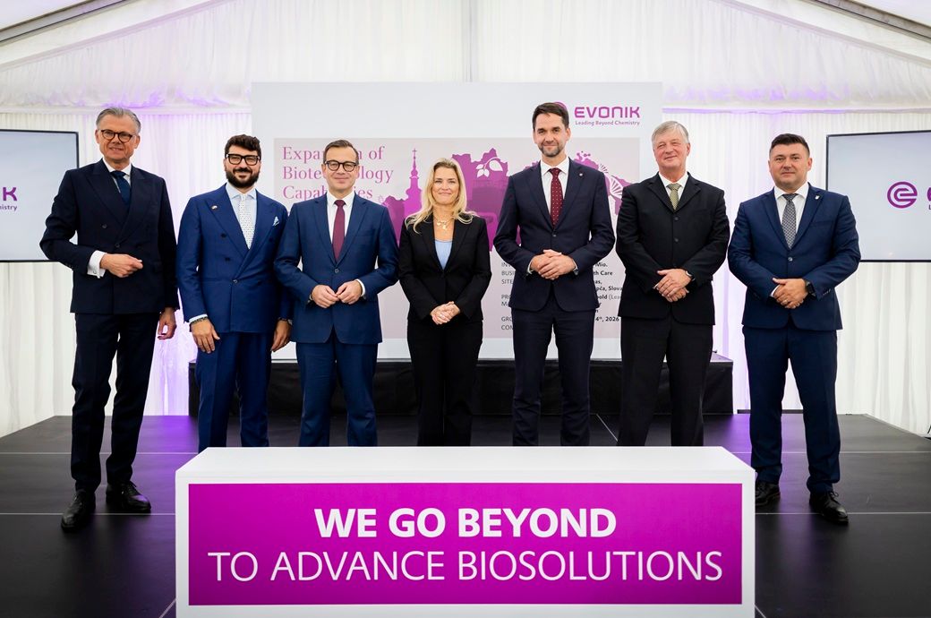 Evonik starts €80 mn biotechnology expansion in Slovakia Evonik starts €80 mn biotechnology expansion in Slovakia
