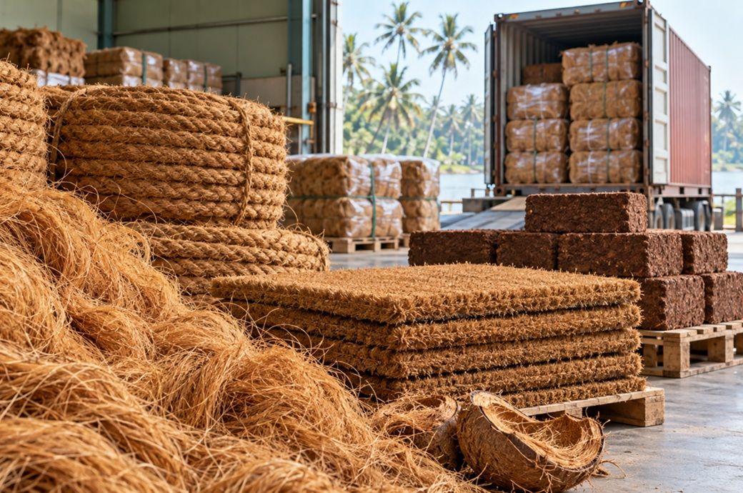 India's coir exports climb 305.7% in FY25-26 since FY14-15 - Fibre2Fashion