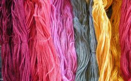 Effect of Treated Natural Dyed Knit Mesh Material