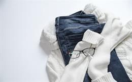 eyeglasses-on-white-jacket-and-blue-denim