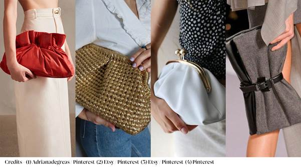 A collage of different types of pursesDescription automatically generated