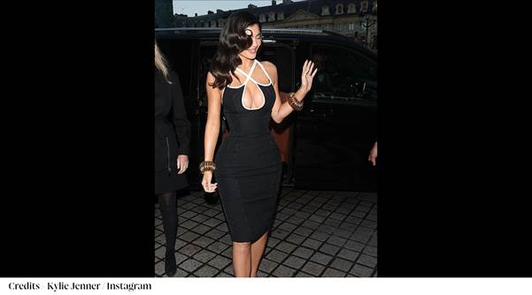 kylie jenner paris fashion week 2024 dress Kylie Jenner's princess moment in corseted dress during Paris Haute Couture Week