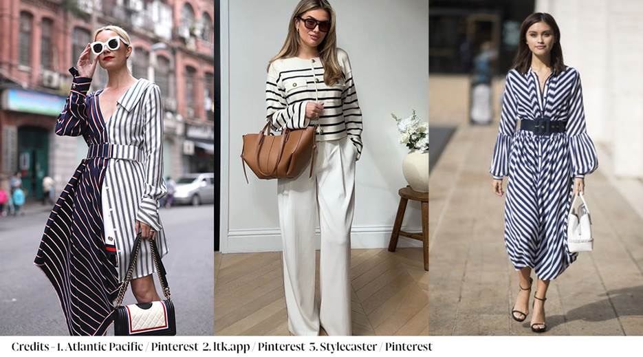 A collage of women wearing white pantsDescription automatically generated