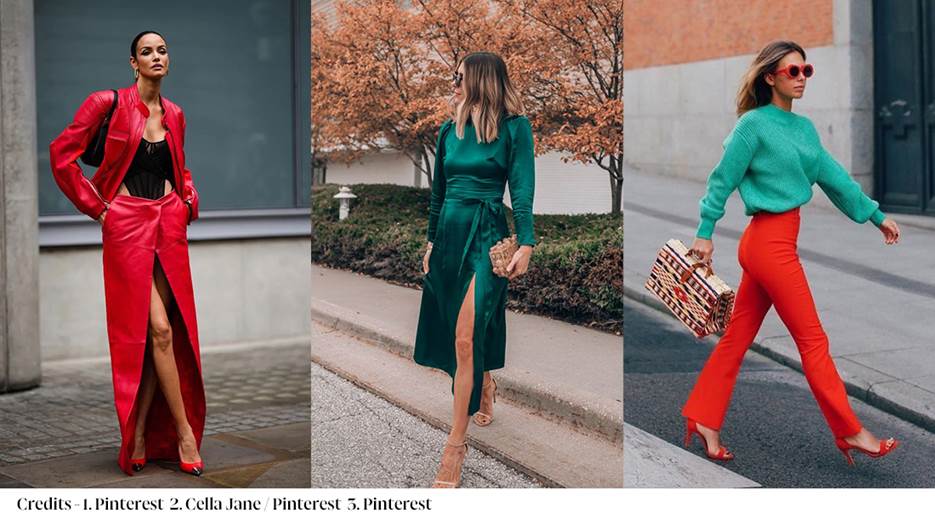 A collage of a person in different outfitsDescription automatically generated