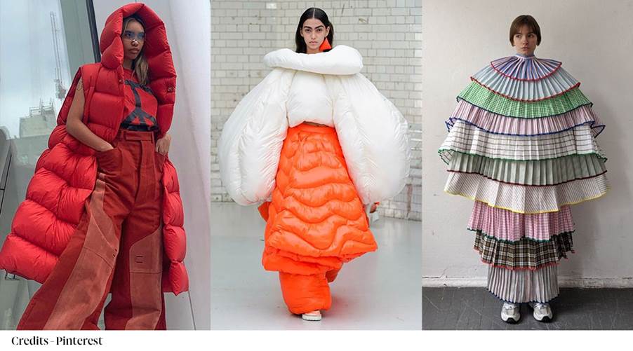 Collage of women in different outfits with auto-generated descriptions