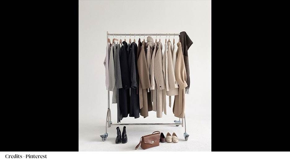 A rack of clothes and shoes AI-generated content may be incorrect.