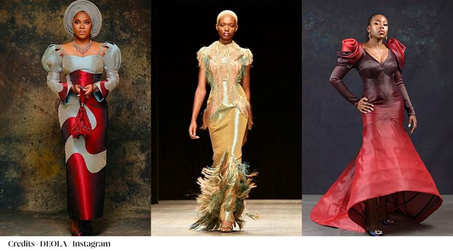 A collage of women in different dresses

AI-generated content may be incorrect.