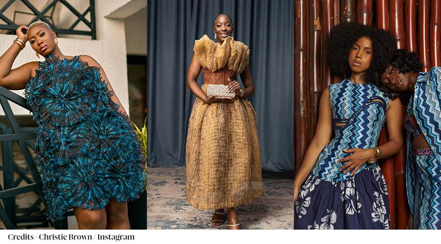 A collage of women in different dresses

AI-generated content may be incorrect.