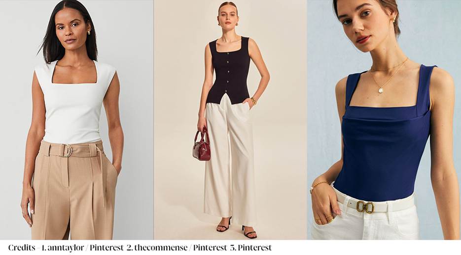 A collage of women in different outfits AI-generated content may be incorrect.