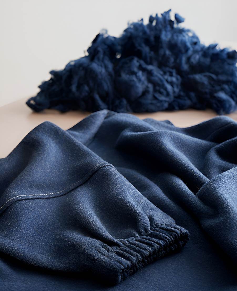 A blue fabric on a table

AI-generated content may be incorrect.