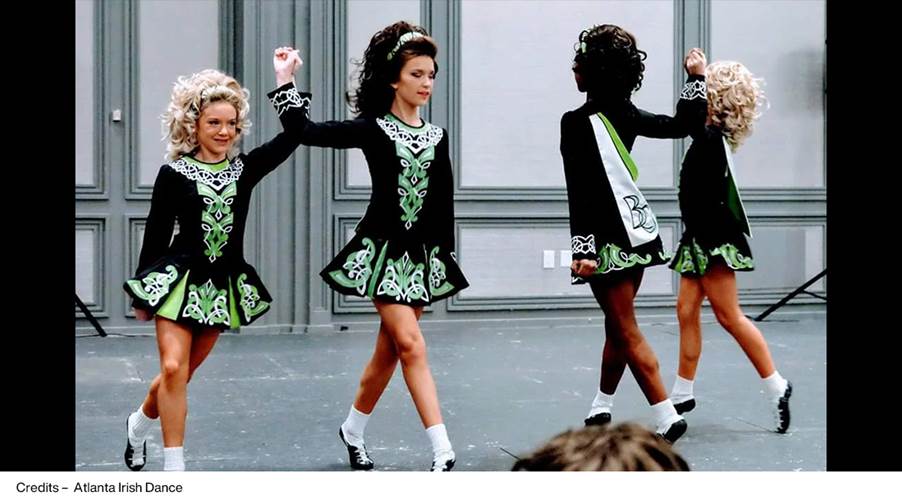 A group of young women in irish dance dresses

AI-generated content may be incorrect.