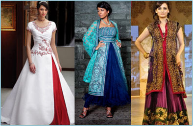 indo western fusion dresses