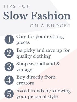 Slow Fashion - The 20 best tips about the new trend