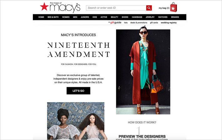 Macy's.com gives customers access to worldwide designers - Fibre2Fashion