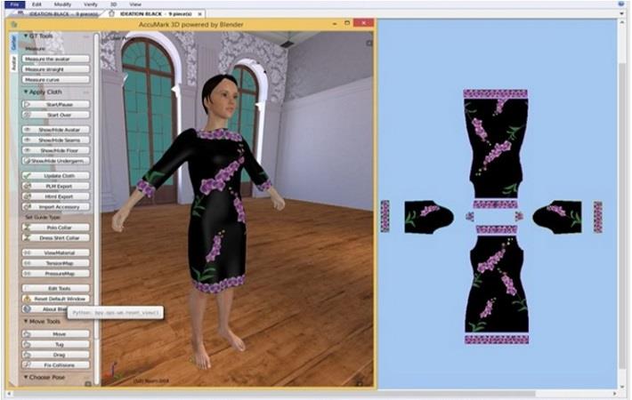 AccuMark 3D Visualization Technology; Courtesy: Gerber Technology