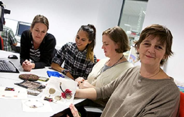 Dr Kettley with the research team. Courtesy: NTU