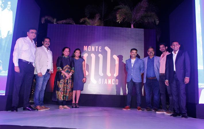 Harish Nayak, VP-Sales (2nd from left); Vijaylaxmi Poddar, MD (3rd left); Pooja Dhoot, Director (4th left); Shriniwas Maindarge, Head Designer (4th right) and others at the launch of new brand.