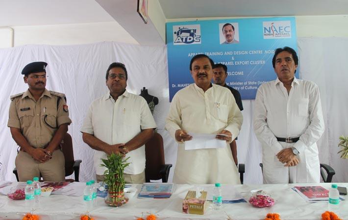 Minister Mahesh Sharma launching Responsible Citizen initiative at ATDC Campus in Noida. Courtesy: ATDC