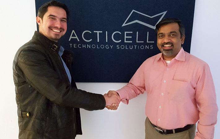 Christian Schimper, MD, Acticell Technology Solutions (L) and Ganesh Srinivasan, executive director innovation, Resil Chemicals; Courtesy: Resil Chemicals