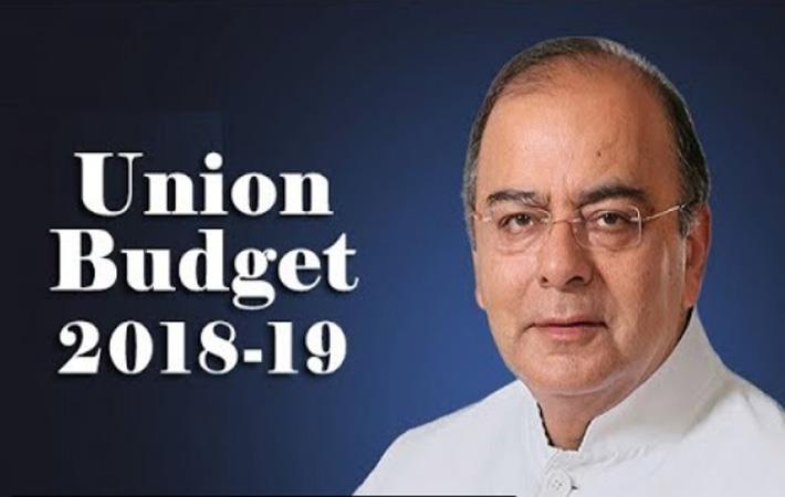 Arun Jaitley presenting Budget 2018-19. Courtesy: Ministry of Finance