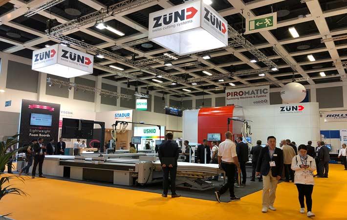 Zund booth at FESPA 2018. Coutresy: Zund