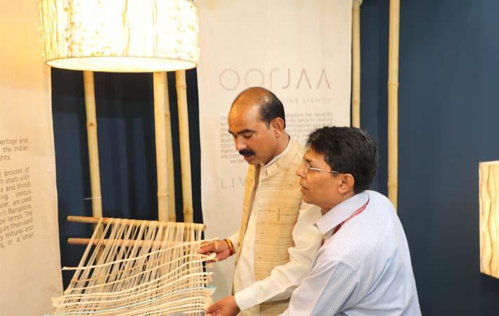 Minister of state for textile Ajay Tamta at Heimtextil & Ambiente India; Courtesy: Messe Frankfurt