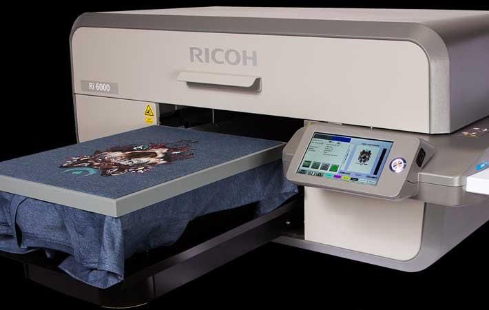 An overview of the Ricoh Ri 1000 Direct To Garment Printer with