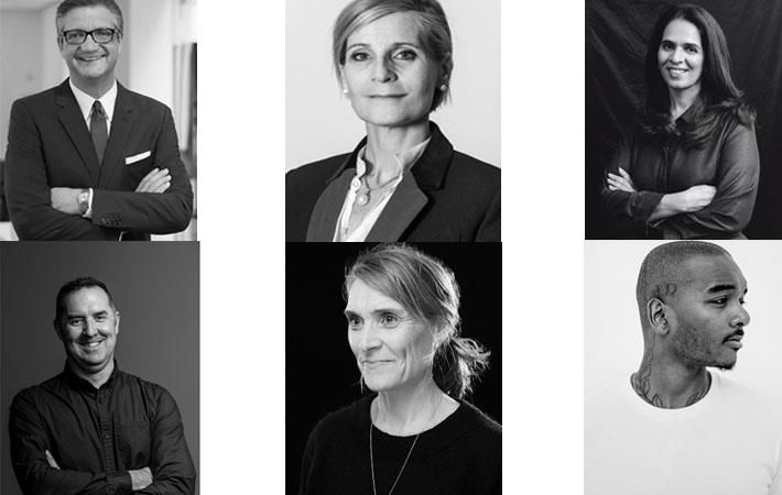 Clockwise from top left: Emanuel Chirico, Helen Crowley, Anita Dongre, Samuel Ross, Dorte Rye Olsen, Noel Kinder/Pic: Copenhagen Fashion summit