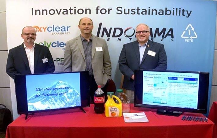 (l-r): Conor Twomey (R&D Director), Byron Geiger (COO, Indorama Ventures Sustainable Solutions) and Steven Landrie (Technical Sales Manager); IVL