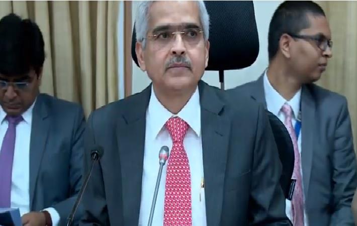 RBI Governor Shaktikanta Das addressing the Second Bi-Monthly Monetary Policy 2019-20 press conference. Pic: Youtube/RBI